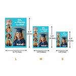 Personalized Multicolor 4-6 Photos Collage Building Brick Puzzles with Name Home Decor Preschool Kindergarten Graduation Gift for Kids Graduates