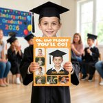 Personalized Multicolor 4-6 Photos Collage Building Brick Puzzles with Name Home Decor Preschool Kindergarten Graduation Gift for Kids Graduates