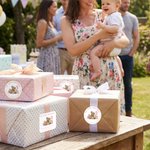 Henkilökohtainen söpö Nallekarhu My First Birthday tarrat tarrat nimi DIY lahja sisustus Baby Shower syntymäpäivä suosikki lapsille