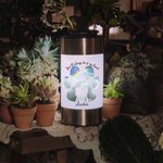 Lámpara solar de jardín personalizada con nombre y texto Silueta de perro con huella de pata Regalo de condolencia para dueño de perro Amante de mascotas