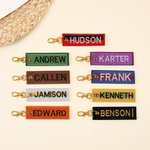 Porte-clés de ceinture de Taekwondo brodé personnalisé avec nom Cadeau d'anniversaire pour les amateurs de Taekwondo
