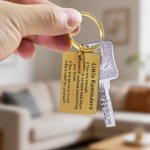 Personalised Inspirational Words Keychain with Name Charm Bag Daily Motivational Use Accessory Birthday Gift for Best Friend