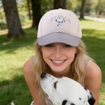 Personalised Pet Photo 100% Cotton Baseball Cap with Name and Year Pet Keepsake Birthday Gift for Pet Owners Lovers