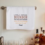 Gepersonaliseerde Bourbon Whiskey Keukendoek met Naam Keuken Decor Vaderdag Verjaardagscadeau voor Vader Man