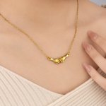 Personalisierte Hand in Hand Pinky Versprechen Anhänger Halskette mit Initialen zierlichen Schmuck Geburtstag Jahrestag Geschenk für Paar Schwester