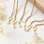 Personalized Dried Birth Flower Bookmark with Initial Charm Birthday Gift for Book Lovers Readers