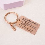 Personalised Inspirational Words Keychain with Name Charm Bag Daily Motivational Use Accessory Birthday Gift for Best Friend