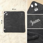 Manta suave personalizada con capucha de lindo alce bordada con nombre regalo de cumpleaños y baby shower para nuevas mamás y bebés