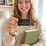 Personalised Ticket Stub Shape Book Club Lifetime Membership Keychain with Name Book Club Meeting Birthday Gift for Book Lovers Bookworms