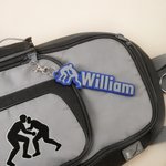 Porte-nom de lutte multicolore personnalisé avec impression en 3D Porte-nom Retour à l'école Sac d'équipement d'équipe de sport Cadeau pour les jeunes