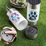 Lámpara solar de jardín personalizada con nombre y texto Silueta de perro con huella de pata Regalo de condolencia para dueño de perro Amante de mascotas