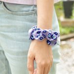 Personalizzato grande occhio maligno Nazar nome capelli artiglio clip con 1 pezzo capelli cravatte set antiscivolo capelli accessorio regalo per le donne