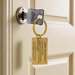 Personalised Inspirational Words Keychain with Name Charm Bag Daily Motivational Use Accessory Birthday Gift for Best Friend