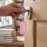 Personalised Ticket Stub Shape Book Club Lifetime Membership Keychain with Name Book Club Meeting Birthday Gift for Book Lovers Bookworms