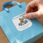 Henkilökohtainen söpö Nallekarhu My First Birthday tarrat tarrat nimi DIY lahja sisustus Baby Shower syntymäpäivä suosikki lapsille