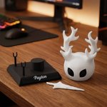 Support électronique personnalisé avec nom pour chevalier cornu Décoration de bureau Journée de jeu Cadeau d'anniversaire pour joueur Amoureux du jeu