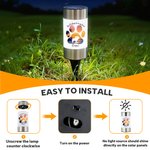 Lámpara solar de jardín personalizada con nombre y texto Silueta de perro con huella de pata Regalo de condolencia para dueño de perro Amante de mascotas