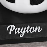 Support électronique personnalisé avec nom pour chevalier cornu Décoration de bureau Journée de jeu Cadeau d'anniversaire pour joueur Amoureux du jeu