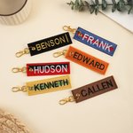 Porte-clés de ceinture de Taekwondo brodé personnalisé avec nom Cadeau d'anniversaire pour les amateurs de Taekwondo