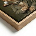 Personalized Funny Golfer Pet Photo Canvas Prints Wall Art Ship from USA Home Decor Gift for Pet Lovers Golf Enthusiasts