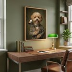 Personalized Funny Golfer Pet Photo Canvas Prints Wall Art Ship from USA Home Decor Gift for Pet Lovers Golf Enthusiasts