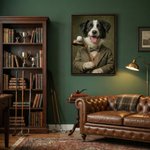 Personalized Funny Golfer Pet Photo Canvas Prints Wall Art Ship from USA Home Decor Gift for Pet Lovers Golf Enthusiasts