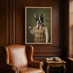 Personalized Funny Golfer Pet Photo Canvas Prints Wall Art Ship from USA Home Decor Gift for Pet Lovers Golf Enthusiasts