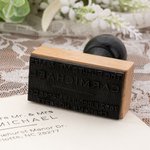 Segno personalizzato dell'indirizzo del futuro signore e signora Timbro autoinchiostrante portatile con inchiostro e nome Regalo di fidanzamento di nozze per coppie di sposi.