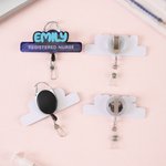 Badge personnalisé en acrylique avec nom et texte Anniversaire Appréciation de l'infirmière Semaine Cadeau pour médecin Infirmière Personnel médical