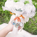 Ruban multicolore vintage personnalisé avec photo ou texte - Cadeau fiançailles et mariage pour la mariée et le couple