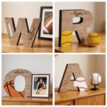 Ballon personnalisé en forme de lettre Décoration de bureau avec nom Décoration de maison Cadeau de fin de saison pour joueur amateur de sport