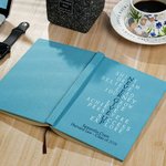 Personalized Never Give Up Motivational Quote A5 Journal Notebook with Name Graduation Gift for Graduates