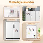 Personalisiertes magnetisches Lesezeichen aus PU-Leder mit Namen und Blumenmotiv in bunten Farben Geburtstag Weihnachtsgeschenk für Lesefreunde