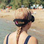 Personalized Embroidered Scuba Dive Flag Mask strap Cover Name Diving Accessory Daily Use Gift for Scuba Divers