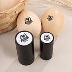 Un sello único para un huevo especial - Sello de huevos personalizado de tinta con nombre texto y año regalo de cumpleaños para familia o criadores