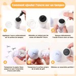 Tampon de balle de golf personnalisé avec motif de nom et initiale - Boîte de rangement à choix - Cadeau d'anniversaire pour amateur de golf