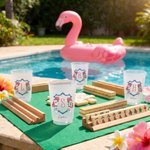 Henkilökohtainen Mahjong Teema Vaaleanpunainen Hydrangea Huurteinen Muovikuppi Initial ja nimi Mahjong Club Syntymäpäivälahja Preppy Girl Mahjong Loverille