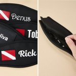 Personalized Embroidered Scuba Dive Flag Mask strap Cover Name Diving Accessory Daily Use Gift for Scuba Divers