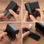 Segno personalizzato dell'indirizzo del futuro signore e signora Timbro autoinchiostrante portatile con inchiostro e nome Regalo di fidanzamento di nozze per coppie di sposi.