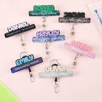 Badge personnalisé en acrylique avec nom et texte Anniversaire Appréciation de l'infirmière Semaine Cadeau pour médecin Infirmière Personnel médical