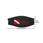 Personalized Embroidered Scuba Dive Flag Mask strap Cover Name Diving Accessory Daily Use Gift for Scuba Divers