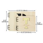 Personalized Initial Design Engraved Name Guestbook with Date Wedding Party Gift for Bride Groom Couple