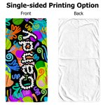 Personalized Abstract Graffiti Design Oversized Quick Dry Beach Towel with Name Birthday Beach Party Gift for Friends Family