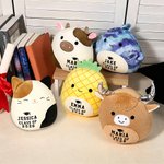 Personalisiertes Niedliches Abschlusshut-Design Kuh Katze Plüschtier Spielzeug mit Namen und Jahr Graduierung Geschenk für Klasse von 2026 Absolventen