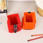 Personalized Multicolor Violin-Shaped Flower Pot Pencil Holder with Name Desk Decor Birthday Gift for Family Friend Music Lover