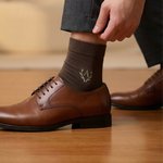 Personaliserte broderte monogram 100% bomullssokker for menn med navn Bryllupsfestgave til forretningsmann Officer Groomsman Groom