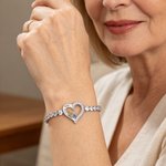 Personalised Love Knot Zircon 2-4 Birthstones Adjustable Bracelet with Name Anniversary Birthday Mother's Day Gift for Mom Grandma