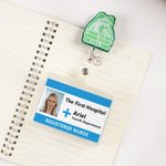 Henkilökohtainen minun täytyy sanoa outoja asioita tai kuolen hauska sammakko Badge Lanyard kanssa Initial Hoitajien päivä Opettajien päivä lahja opettajalle Sairaanhoitaja