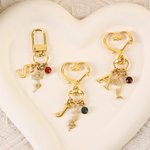 Gepersonaliseerde Geboortesteen Geboortebloem Hart sleutelhanger met initiaal Dagelijks gebruik Moederdag Verjaardagscadeau voor moeder vriendin vrouw