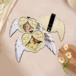 Personalised Guardian Angel Photo Car Visor Clip with Text Car Accessory Meaningful Sympathy Gift for Loss of Loved One